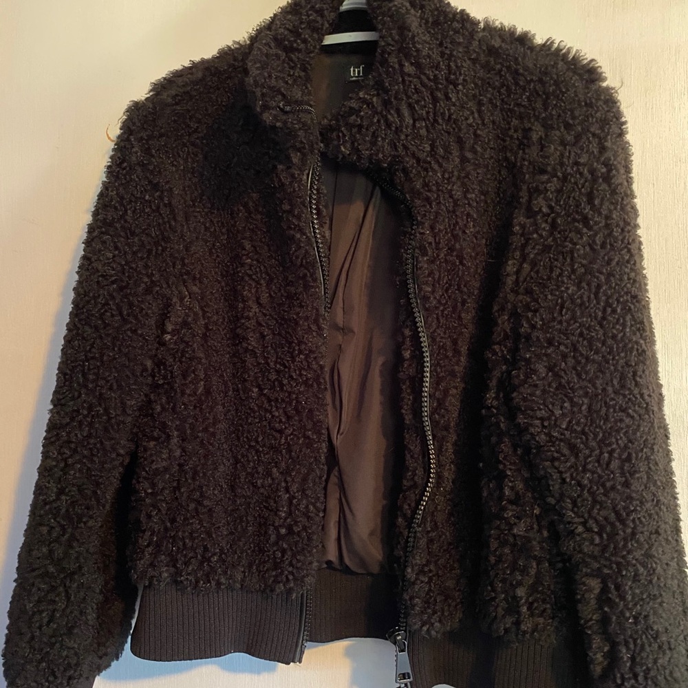 Zara Fuzzy Teddy Coat NWOT